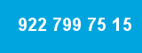 922 799 75 15